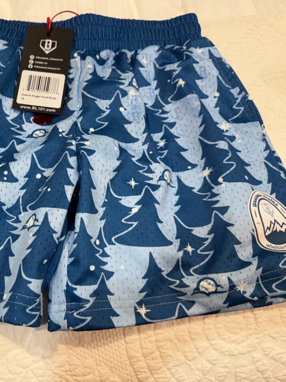 NWT Baseball Lifestyle 101 boys swim trunks